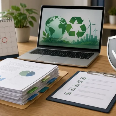 EPR compliance documents and sustainability reporting workspace.