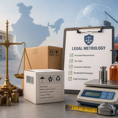 Legal metrology compliance with weighing scales, packaged goods, and measurement tools.